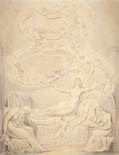 Il sogno della regina Caterina, 1807 da William Blake